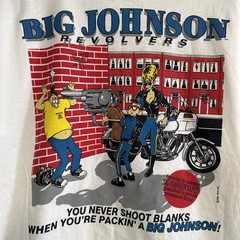 Vintage 1992 Big Johnson Revolvers Funny T-Shirt Reprint AN53391