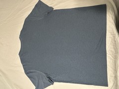 Sonoma Men’s XL Blue Striped Henley T-Shirt Short Sleeve 3-Button Knit