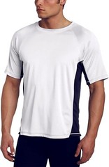 Men’s UPF 50 Short Sleeve Swim Rash Guard Sun Protection Shirt Quick Dry