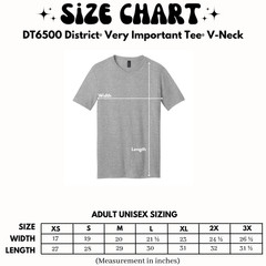 DT6500 District® Very Important Tee® V-Neck XS-3XL Unisex