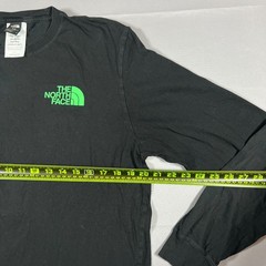 The North Face Hit Graphic T Shirt Men Large Black Cotton Long Sleeves Crew Neck