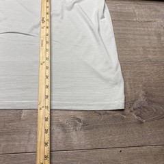 Free Fly Henley Mens Large Bamboo Viscose Gray White Stripe Short Sleeve Tee