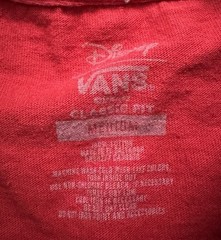 Disney x Vans Aladdin Jafar Lamp Shirt Mens Medium Red Short Sleeve Movie Tee