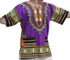 #1 Best Quality Unisex African Bright Dashiki 100%Cotton Shirt Variety Colors.