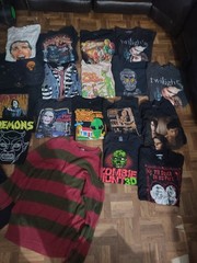 Bundle of 22 Horror Graphic T Shirts Various Sizes Reseller Lot Wholesale