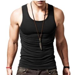 3Pcs Camiseta Sin Mangas De Algodón Para Hombres Chaleco Muscular Ropa Interior