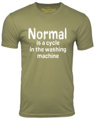 Normal is a Cycle in The Washing Machine Funny T Shirt Humor Tee