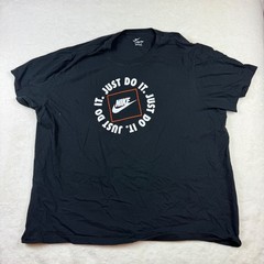 Nike Mens Just Do It Graphic Tee Black Short Sleeve T-Shirt 3XL AR5006-010