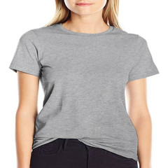 Solid color crew neck casual T-shirt-100% cotton, unisex.