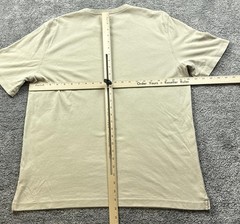 Kirkland Signature Shirt Mens 2XL Beige Pima Cotton Crew Neck Tagless Basic