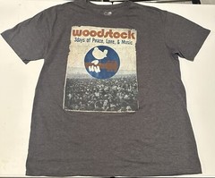 WOODSTOCK 3 DAYS OF PEACE LOVE MUSIC T SHIRT Retro 60’s Concert Hippie 2XXL