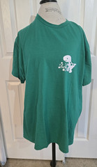 Gildan DryBlend Green Men’s Graphic Print Crew Neck T-Shirt Short Sleeve XL