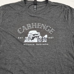 Carhenge Alliance Nebraska Graphic T-Shirt District Perfect Tri Dark Gray 2XL