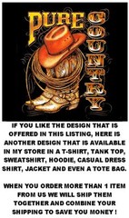 COUNTRY MUSIC AMERICAN WAY OF LIFE COWBOY COWGIRL WESTERN HAT BOOTS T-SHIRT 622