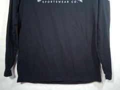 Columbia T-Shirt Men M Black Logo Crew Long Sleeve
