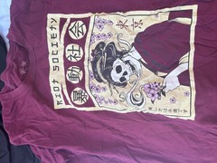 Riot Society Men’s Skull Geisha Graphic T-Shirt Burgundy