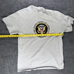 Delta United States of America Washington DC T Shirt Mens Large Gray Logo Cotton