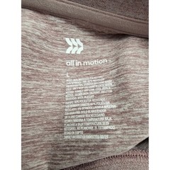 All in Motion Mens Soft Stretch T-Shirt Purple Heathered L Short Sleeve Crewneck