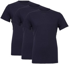 Solid Color Military Style T-Shirts 100% Cotton Ring Spun Short Sleeve Tee 3Pack