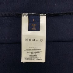 Louis Vuitton LV Embroidery Logo Damier Cotton Pique T-Shirt Blue Size L
