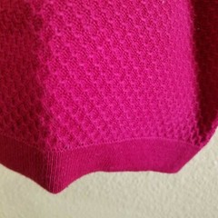 Alpha Mens Tshirt Knitted USA Size L, Chest 44, Red honey comb see Size Chart,
