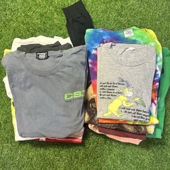Lot of 20 Modern Graphic T Shirts Mixed Size Wholesale Bulk Reseller Y2K A24