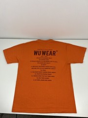 Wu Wear Orange T Shirt Mens Size M Medium Wu-Tang Clan Rap READ STAINS USED