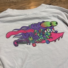 VTG Y2K Santa Cruz Skateboards, Meek Slasher, Long Sleeve Shirt Size XL