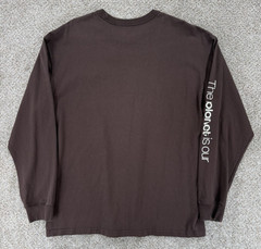Nike Max90 Playing Field Long Sleeve Tee Mens L Loose Fit Brown Embroidered Logo