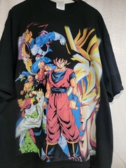 RETRO DRAGON BALL Z ON A SHAKA HEAVYWEIGHT GARMET DYED T SHIRT “MODERN”
