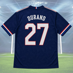 Mens France Soccer Jersey Personalized Name Number French Football Shirt (S-5XL)