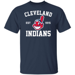 Cleveland Indians Est 1915 Tee Shirt Chief Wahoo Gift Men Navy Unisex All size