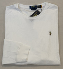Men Polo Ralph Lauren Pony Custom Slim Fit Long Sleeve Classic Tee T Shirt XL