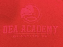 “DEA ACADEMY” Red Dri-Fit Style Athletic T Shirt – Size XXL – by MV Sport – NWT!