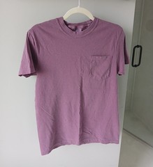 Comfort Colors Pocket T-Shirt in Berry – 9 SHIRTS – VARIOUS SIZES – S, M, L, XL