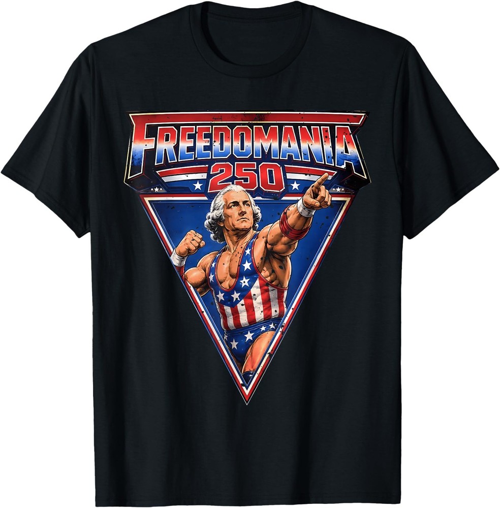 George Washington Freedomania 250 Years 4th of July T-Shirt