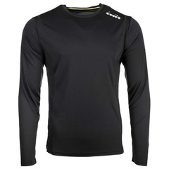 diadora Core Running Crew Neck Long Sleeve Athletic T-Shirt Mens Size M Casual