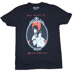 Black Butler Mens T-Shirt – The House of Phantomhive Ciel Sebastian Frame