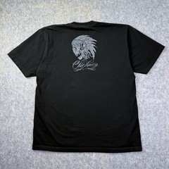 Chiefin T-Shirt Mens Sz XL Black Native American Skull Eagle Headdress ShakaWear