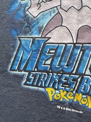 Pokemon Mewtwo Strikes Back Vintage 2000 T Shirt Youth L/XL Nintendo Rare