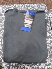 Kirkland Signature Men’s Pima Cotton Slub Tee, Gray, Size L