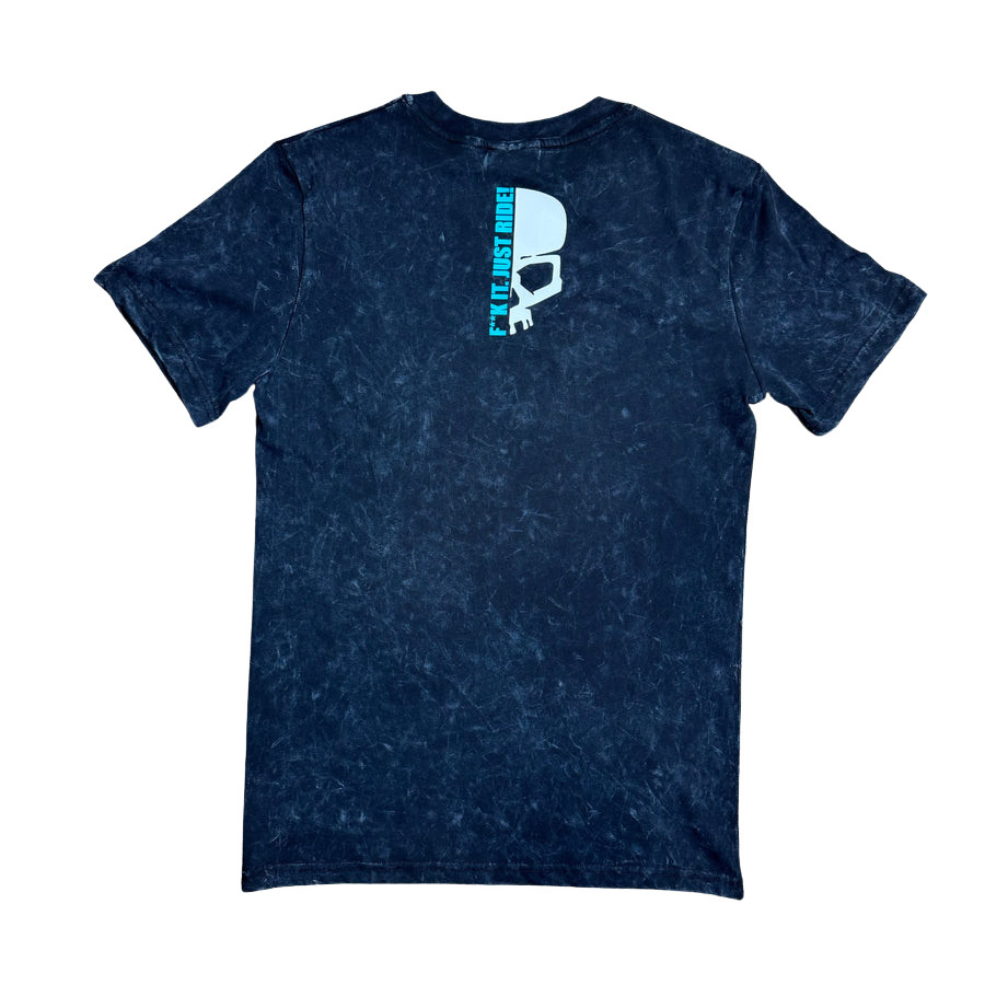 BOBHEAD Tech Tee Aqua Skull Lightweight Breathable Performance T-Shirt