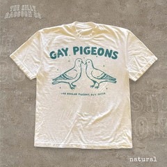 Gay Pigeons Comfort Colors T shirt Funny LGBTQ Pride Tee Vintage Queer Graphic T