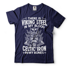 Viking Steel Celtic Iron Mens T-shirt Thor Odin Ragnar Nordic Norse Mythology T