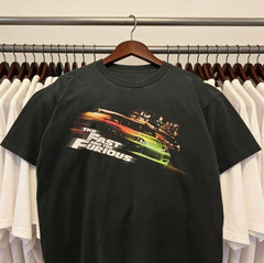 Vintage style The Fast And The Furious Movie short sleeve black shirt