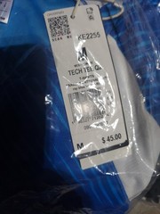 adidas Men’s TECH TEE Q2 Ray blue/White/PRINT Size M Sealed
