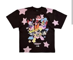 Civil Regime x Powerpuff Girls American Classic Oversized Tee Brown Size L