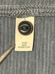 Sonoma Men’s XL Blue Striped Henley T-Shirt Short Sleeve 3-Button Knit