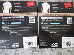 Hanes White T Shirts Size Med. Tagless 4 Total Softest Supersoft Slim Modern Fit