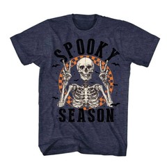 Halloween Shirt Vintage Retro Skeleton Scary Spooky Season Funny Novelty T-Shirt